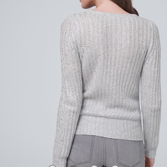 WHBM Sparkly Mirror Sequin Embellished Sweater - Picture 2 of 13